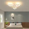 Chandeliers FANPINFANDO Modern Led For Bedroom Black/White Dining Room Kitchen Lamp Acrylic Indoor Lighting Fixtures