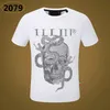 Phillip zwykły mężczyźni projektant PP czaszka diament T Shirt z krótkim rękawem dolar niedźwiedź brunatny marka Tee O-Neck wysokiej jakości czaszki T-Shirt topy WM2079