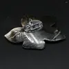 Hanger Kettingen Zwart Natuurlijke Zoetwater Shell Bloemvorm Sieraden Maken Ketting Oorbellen Armband Accessoires Gift Charm Jewel