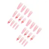 Unghie finte Toppe per nail art Staccabili Balletto rosa accattivante Punte di ciliegie d'amore Ottima fattura Forniture per la casa