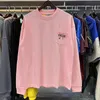 Bölüm Hoodie Designer Hoodie Erkek Tişörtlü Adam Saf Pamuk Yuvarlak Boyun Uzun Kollu Tshirt Kazak Mektup Cep Baskı Kazan Moda Gevşek Erkekler Kadın Sweatershirts