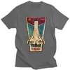 Trench Stilvolles russisches Cccp Buran T-Shirt Space Shuttle Emblem T-Shirt Herren Kurzarm Sommer T-Shirt Sowjetunion Udssr Raumschiff T-Shirt