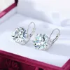 Huggie Hoop Clip On Earring Cute Earrings Cubic Zircon Crystal Versatile Jewelry Accessories White Gold Plated Aesthetic Iced Out Cz Piercing Earrings Wholesale