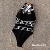 Dameskleding Eendelig badpak Beachwear Zwempak Bathsuit Effen kleur Mode Top Bodysuit Hoge kwaliteit Luxe zwembikini Strandzwembad