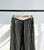 NewT-oteme Silk Striped Elasticated Waist Loose Long Pants