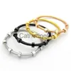 Bracelet Titane Acier Vis Amour Bracelet Bracelets Hommes Femme Avec 6 Filetage De Vis Or Rose De Luxe Charme Bracelets Pour Couple Bijoux J230710