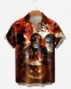 Тренч 2023, модная новая мужская рубашка большого размера с 3D-принтом на Гавайях, летний пляжный отдых, рубашка с короткими рукавами, повседневный и удобный в китайском стиле