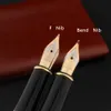 Fountain Pens High Quality Metal 388 Pen Business Black Golden Student Stationery Office School Supplies Gift Ink 230707