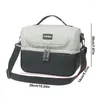 Dinnerware Sets Portable Lunch Bag 7L Large Box Waterproof Double Layer Cooler With Shoulder Strap Organizer Insulated
