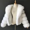 Blazers Hjqjljls 2021 Winter Mink Fuzzy Coat Women Faux Fox Fur Coat Thick Warm Lapel Long Sleeve White Black Fluffy Fur Jacket