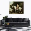Знаменитый Джордж Стаббс живопись лошадь холст художественный портрет человека на сером лошади