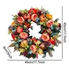 Decorative Flowers Thanksgiving Wreath Artificial Peony Wreaths Floral Decor Perfect Gift For Home Door Wedding And Party Supplies