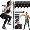 نطاقات المقاومة 250 رطلا نطاقات المقاومة مع شريط التمرين تمرين نطاقات لياقة البدنية Home Gym Bodybuilding Pilates Bar Bar Equipment HKD230710