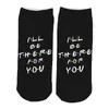 Men's Socks TV Show Friends For Men Cartoon Unisex Casual Non Slip Breathable Comfortable Short Tube Couple Happy Christmas Gift