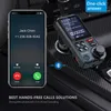 Nowy 1.8 "kolorowy ekran bezprzewodowy nadajnik samochodowy Bluetooth FM Aux obsługuje QC3.0 szybkie ładowanie tonów wysokich i niskich odtwarzacz muzyczny