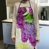 Kitchen Apron Lilac Pattern Aprons Home Coffee Shop Cleaning Aprons Kitchen Accessories For Men Women 50x75cm 68x95cm Funy Gift R230710