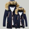 Herren-Daunenparkas, hochwertige Verdickung, Parkas, Herren, 2019, Winterjacke, Herrenmäntel, Herren-Oberbekleidung, Pelzkragen, lässig, lang, Baumwolle, wattiert, Herren-Kapuzenmantel, Z230710