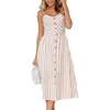 Casual Dresses Boho Sundress For Women Summer Dress Round Neck Teen Girls V Womens Long