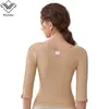 Wysoka rozszerzenie liposukcja po operacyjnym odchudzanie ramię długiego rękawu Szkolenie Bra Corset Women Body Shaper
