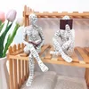 Decorative Objects Figurines Nordic Art Thinker Resin Statue Sculpture Reading Woman Desk Ornaments Decorations Home Office Simple Crafts Decor 230710
