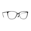 Solglasögon 2024 Ny högkvalitativ liten doftglasögon CH3408 Svart lammskinnvävkedja Anti Blue för Ultra Light Myopia Glasses Frame
