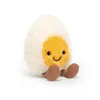 Poupées pelues 23cm poupée d'oeuf mignon intéressant apparence de style britannique jouet en peluche en poudre émotionnelle blusher mignon œuf poupée douce cadeau 230710