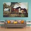 Landscape Canvas Art Mares and Foals George Stubbs Painting Horses Handmade Famous Artwork Home Decor