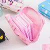 Cosmetic Bags Large Capacity Cute Sanitary Napkin Tampon Storage Bag Waterproof Portable Mini Make Up Toiletries Organizer Pouch