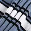 Pulls Femme Harajuku Vintage Y2K Esthétique Bleu Marron Pull Street Stripe Extra Large Haut Tricoté Manches Longues Automne/Hiver Pull