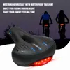 Selle per bici WEST BIKING Sella per bicicletta con fanale posteriore Addensare Allargare MTB Morbida e comoda per bici Sedile posteriore per ciclismo con spia luminosa 3 modalità HKD230710