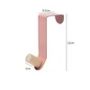 Upgrade Universal Wood Hook Behind-door Key Clothes Coat Bag Hanger Holder Hook Cabinet Door Hanging Organizer Hook Punching-free Wall Decoration Hanger