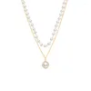 Подвесные ожерелья Kpop Fashion Beasted Gearl Choker Ожерелье для женщин Симпатичная многослойная цепочка сердечные ювелирные изделия 2023 воротник