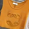 Womens Short Top T Shirt Vest Regular Top Cotton T Shirt Designer Embroidery Sport Breathable Yoga Tank Top Short Belly Button Top