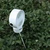 Elektriska fläktar 4000mAh Night Light Air Cooler 4-växlad vindinladdningsbar 3-Gear Light Automatisk huvudskakning med konsol för utomhusresor