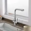 Robinets De Cuisine Robinet Trois En Un Cuivre Pur Eau Droite Boisson Lavabo Évier Et Froid À Trois Usages