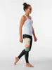 Aktiva byxor Sunset Flamingo Leggings Kläder Fitness Dam