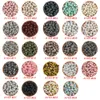 Acrílico Plástico Lucite 12MM 50 100 200 500 Pçs Estampado Leopard Silicone Beads Bulk Food Grade DIY Pulseira Colar Joias Chupeta Cadeia BPA Free 230710