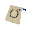 Neuer Schmuck, italienisches Design, schwarze Perlenkette, modisches Perlenarmband für Herren und Damen, Festival-Geschenk