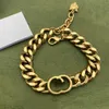 Designer di lusso retrò Braccialetti con ciondoli Marca Lettera ggity Bracciale Catena Donna uomo Cinturino in oro Catena a maglie Coppia Regali Accessori Jewerlry 2467