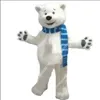 Nowa postać dla dorosłych śliczny niedźwiedź polarny kostium maskotka Halloween sukienka świąteczna całe ciało rekwizyty strój kostium maskotka