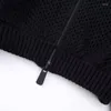 Women's Jackets 2023 Spring And Summer Stand-up Collar Long-sleeved Hollow Knitted Short Bomber Jacket Black Zipper Slim Top