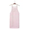 Kitchen Apron Kitchen women's apron household fashion simple cooking floral with pocket apron baking accessories R230707