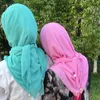 Etnik Giyim Malezya Hicam Hanihi Yetiştirme İnci Tassel Bawal Tudung Düz Yüksek Kaliteli Şallar Premium Ağır Şalon Hijab Kare Eşarp
