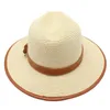 Новая натуральная панама с соломенной шляпой мягкой формы летние женщины/мужчины с широкой кратой пляж солнце