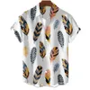 Мужские платья рубашки модные мужские гавайские рубашки графическое рукав негабаритный топы одежды короткие повседневные приморские летни