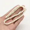 Łańcuchy 6mm naturalna biel słodkowodna muszla zroszony ręcznie plażowy naszyjnik biżuteria masa perłowa prezent urok dla mężczyzn i kobiet