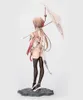 Figuras de brinquedo de ação anime figura de impacto cheongsam tomar um guarda-chuva em pé modelo coleção de brinquedos decoração pingente