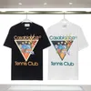 Polos pour hommes Club de tennis Casablanca T-shirt Hommes Femmes T-shirt à manches courtes surdimensionné Top Tees 230707