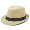 Berets регулируемый модный пешеходной шляп Sun Hat Camping Compant Ctonk Linen Men Men Panama Cap Cap