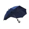 Parapluies Long Manche Coupe-Vent Deux Personnes Parapluie Grands Couples Tête Double Taille Protection Contre La Pluie Cadeau Pour Les Amoureux